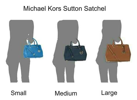 michael kors selma satchel sizes